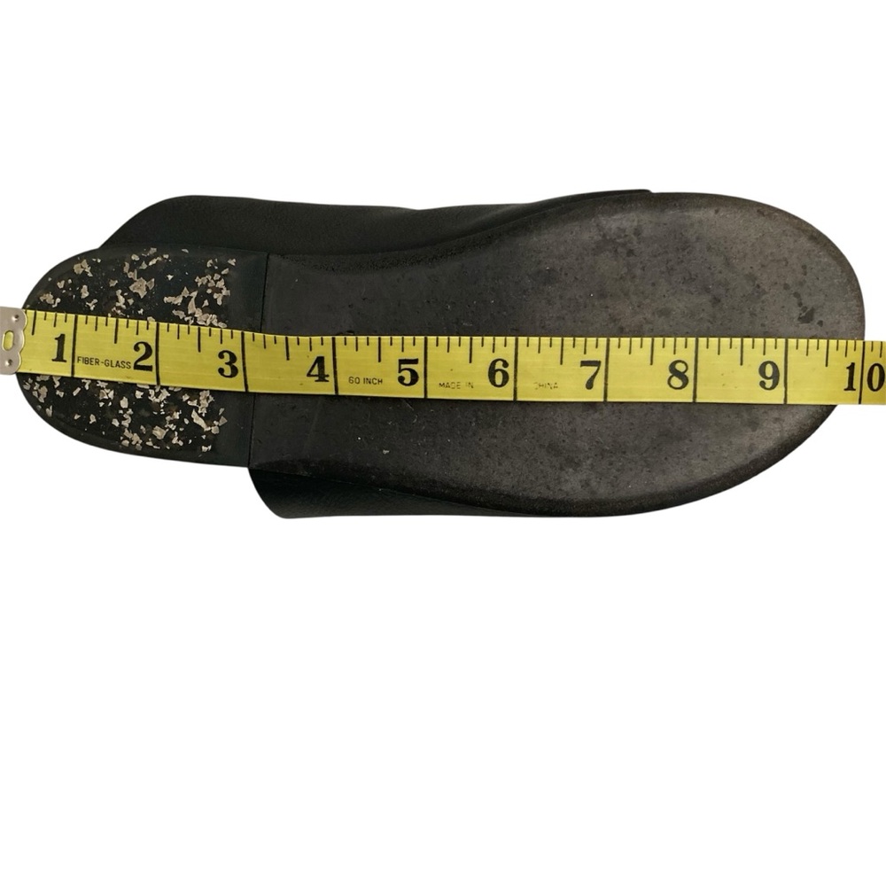 MARSELL | Black Flat Slide ‘Arsella’ Leather Thong Sandals Size 37.5 Italy - Picture 11 of 11